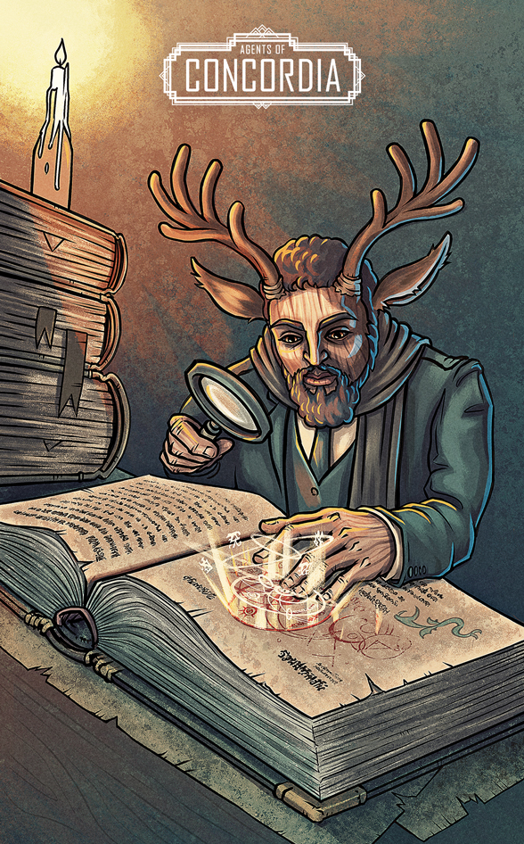 Agents of Concordia RPG – Profession illustrations