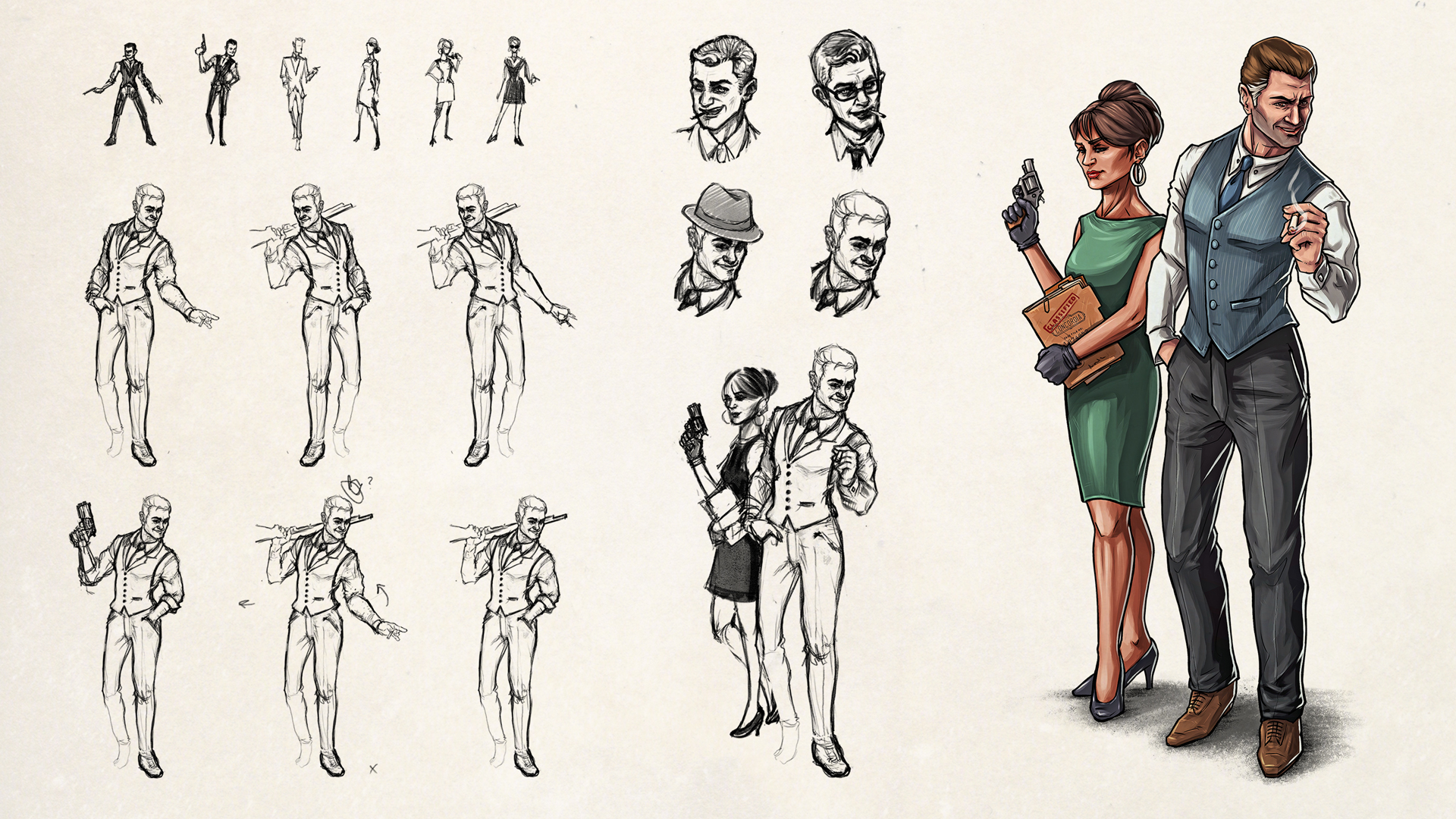 Agents of Concordia RPG – Character Design and Illustrations.