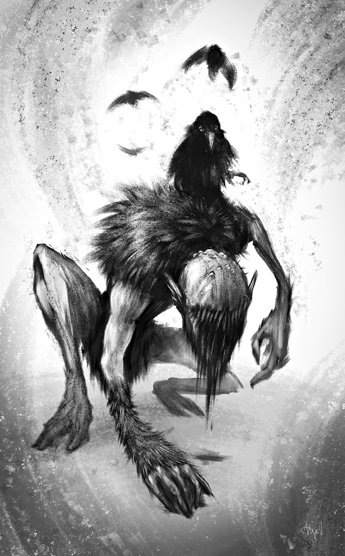 Creature concept art for Strangewood Studios